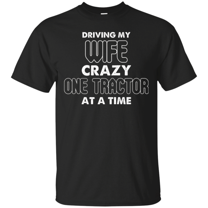 Funny Tractor Farmer Rancher Husband Wife Clever Tee T Shirt
