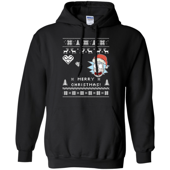Rick Santa Claus merry Christmas Ugly Sweater Hoodie