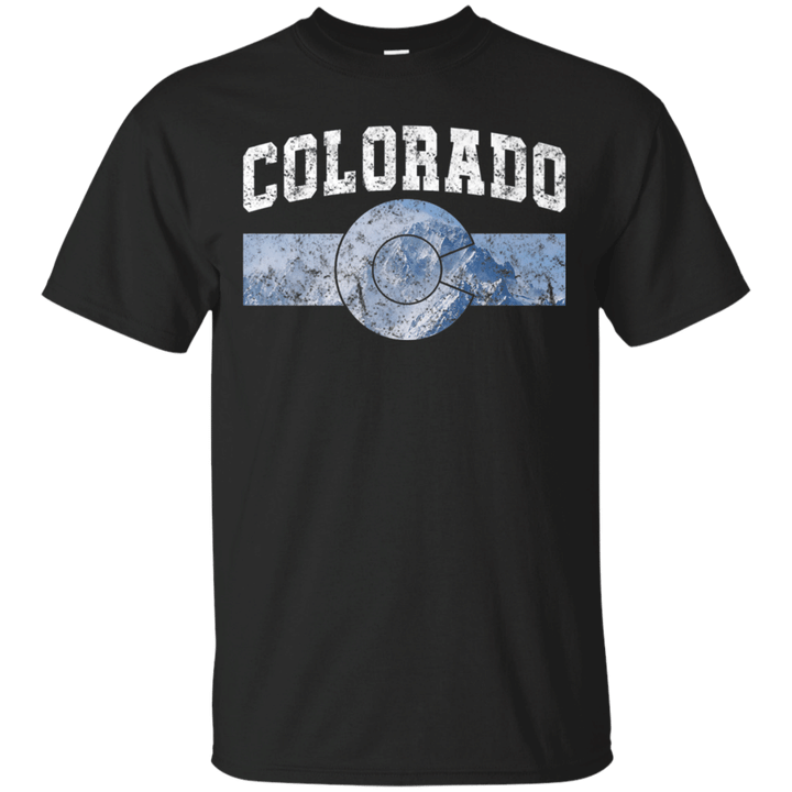 Colorado State Flag Vintage Colorado Mountain T shirt