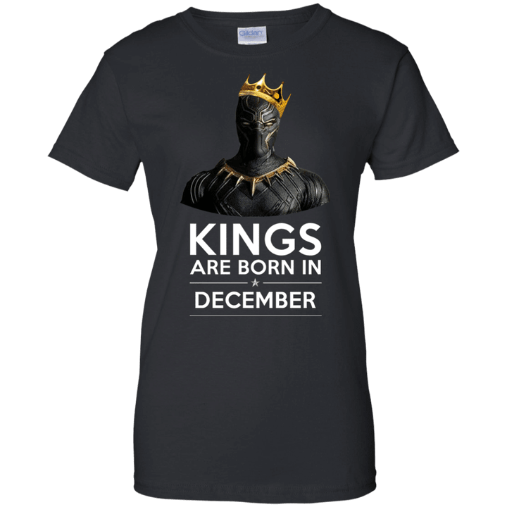 Black Panther Kings are born in December Ladies shirt