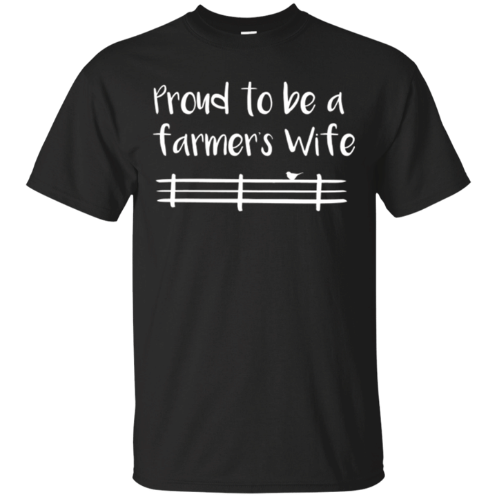 Proud To Be A Farmers Wife Cute Funny Farming T-Shirt