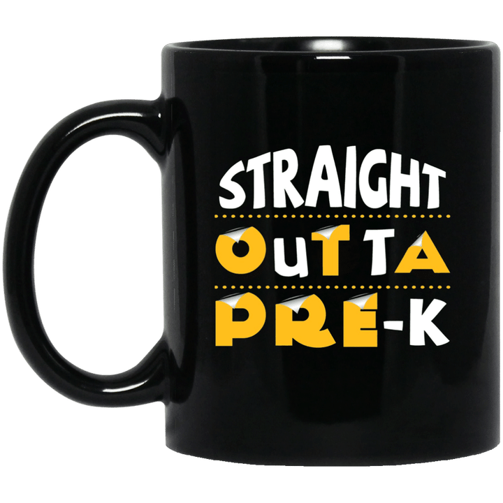 Straight outta pre-k for kids teachers color set mug