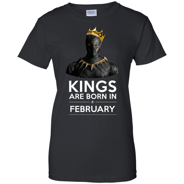 Black Panther Kings are born in February Ladies shirt