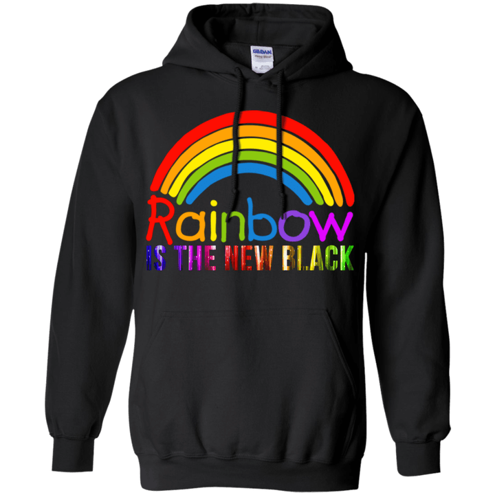 Rainbow is the new black 1 Hoodie