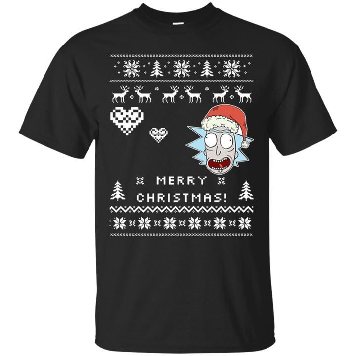 Rick Santa Claus merry Christmas Ugly Sweater G200 Gildan Ultra Cotton