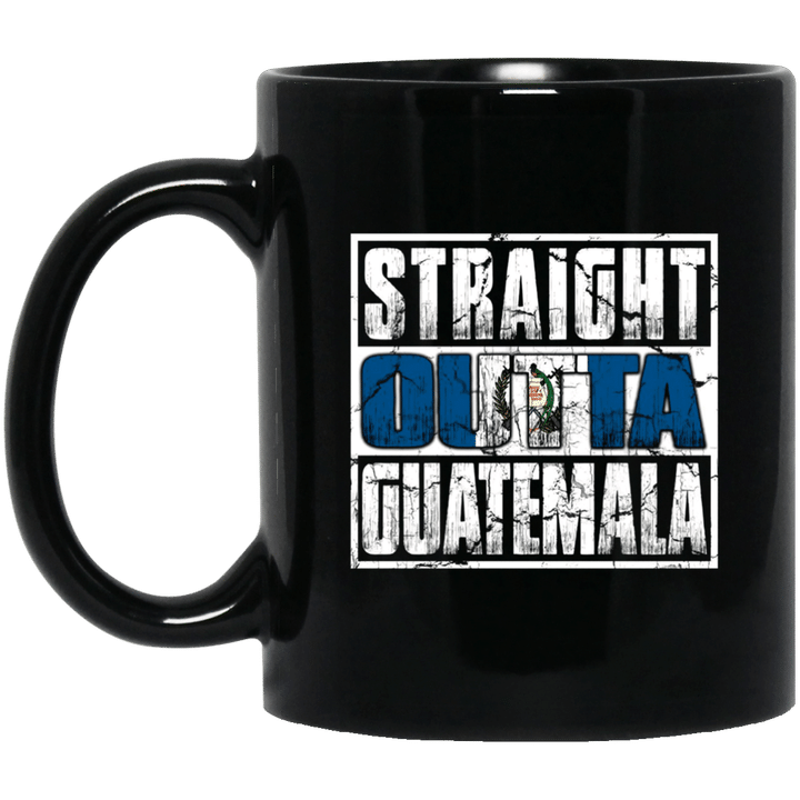 Straight outta guatemala guatemalan flag mug