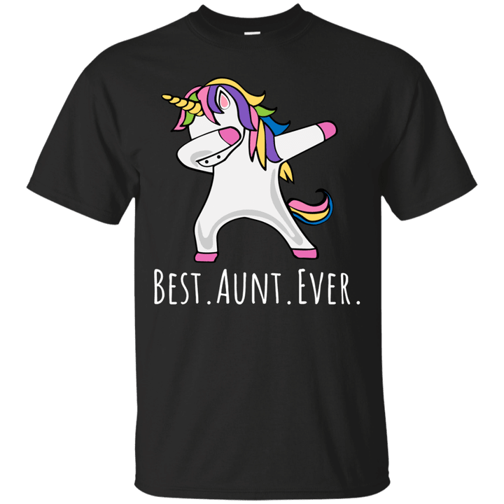 Best Aunt Ever Dabbing Unicorn For Her Apparel