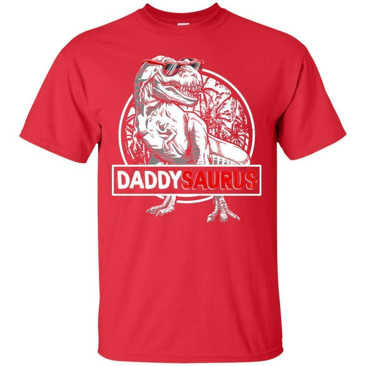Daddysaurus T Shirt Fathers Day Gifts T Rex Daddy Saurus Mens T-Shirt