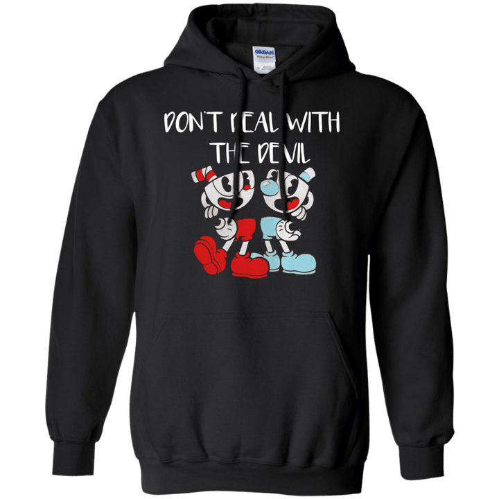 Dont deal with the devil G185 Gildan Pullover Hoodie 8 oz