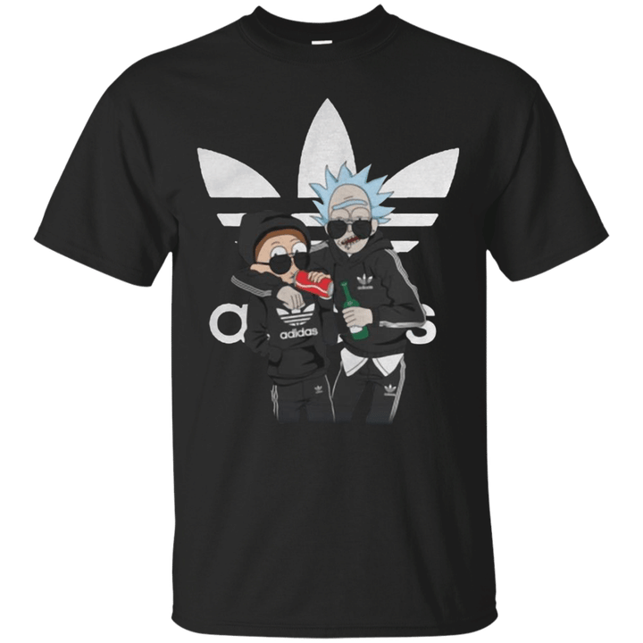 Rick And Morty Adidas Logo T shirt