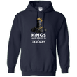 Black Panther Kings are born in January Hoodie