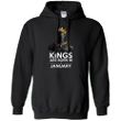 Black Panther Kings are born in January Hoodie