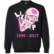 Lil Peep RIP t shirt G180 Gildan Crewneck Pullover Sweatshirt 8 oz
