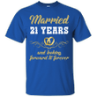 21 Years Wedding Anniversary Shirt Perfect Gift For Couple Ultra Cotto