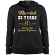 23 Years Wedding Anniversary Shirt Perfect Gift For Couple Hooded Swea