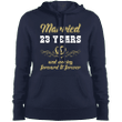23 Years Wedding Anniversary Shirt Perfect Gift For Couple Hooded Swea