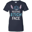 Resting Stich Face Ladies shirt