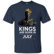 Black Panther Kings are born in July T shirt