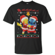 Pikachu hug Stitch ugly christmas sweater T shirt