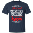 The real wonder woman wife mom veteran T shirt