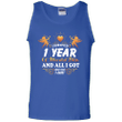 Cute 1st Wedding Anniversay Shirt For Couple Tank Top