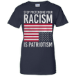 Colin Kaepernick Stop Pretending Your Racism Is Patriotism Ladies shir