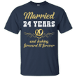 24 Years Wedding Anniversary Shirt Perfect Gift For Couple Ultra Cotto