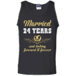 24 Years Wedding Anniversary Shirt Perfect Gift For Couple Tank Top