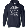 I live in a madhouse run by a tiny army G185 Gildan Pullover Hoodie 8