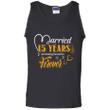 15 Years Wedding Anniversary Shirt For Husband And Wife Tank Top