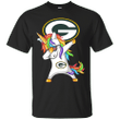Unicorn Dabbing Green Bay Packers T shirt