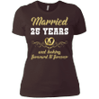 25 Years Wedding Anniversary Shirt Perfect Gift For Couple Ladies Boy