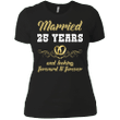 25 Years Wedding Anniversary Shirt Perfect Gift For Couple Ladies Boy