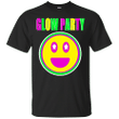 Neon Glow Party Smiley Face Emoji Theme Party T shirt
