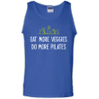 Eat More Veggies Do More Pilates Vegetarian Vegan Shirt Tank Top