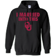 I Married Into This Oklahoma G185 Gildan Pullover Hoodie 8 oz