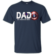 Dad Captain American Hero Red White and Blue T shirt