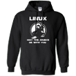 Linux may the source be with you Hoodie