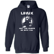 Linux may the source be with you Hoodie