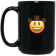 Cool graphic design cowboy emoji face funny mug