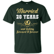 28 Years Wedding Anniversary Shirt Perfect Gift For Couple Ultra Cotto