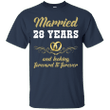 28 Years Wedding Anniversary Shirt Perfect Gift For Couple Ultra Cotto