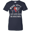 Walk away Spiderman Minion funny Ladies shirt