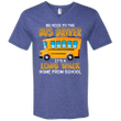 Be Nice To The Bus Driver Funny School Bus Driver T-shirt Mens V-Neck