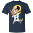 Unicorn Dabbing Washington Redskins T shirt