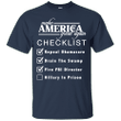 Checklist Make America Great Again T shirt
