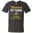 55 Years Wedding Anniversary Shirt Perfect Gift For Couple Mens V-Nec