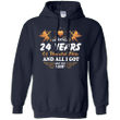 Cute 24th Wedding Anniversay Shirt For Couple Pullover Hoodie