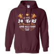 Cute 24th Wedding Anniversay Shirt For Couple Pullover Hoodie