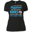 Book T-shirt - You Cant Buy Happiness But You Can Buy Books Ladies Bo